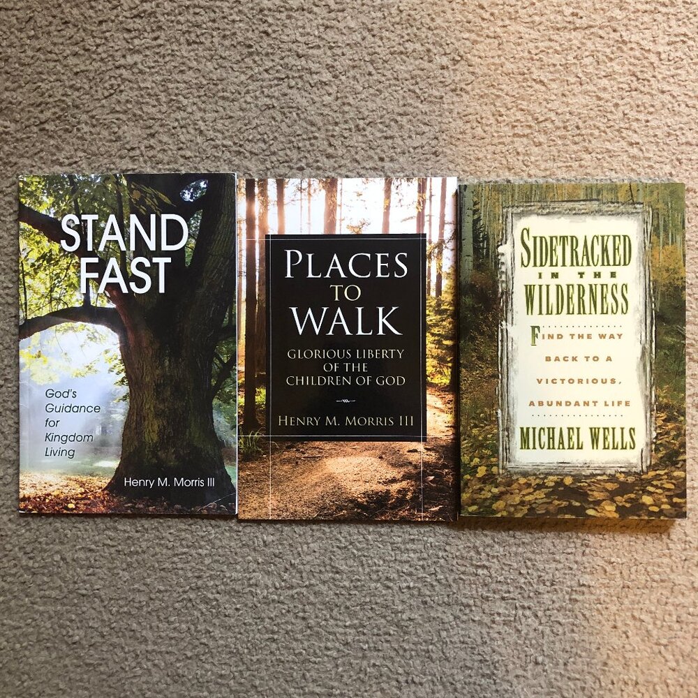 LOT of 3 Christian Life Books, Dr. Henry Morris, etc., NEW
